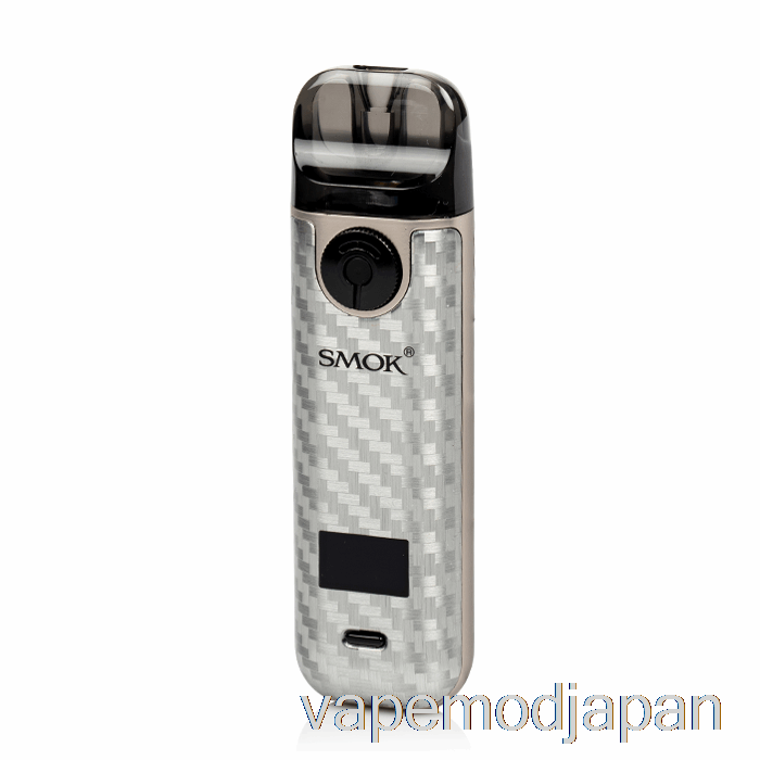 Vape Japan Smok Novo 4 25w ポッドキット シルバー カーボンファイバー